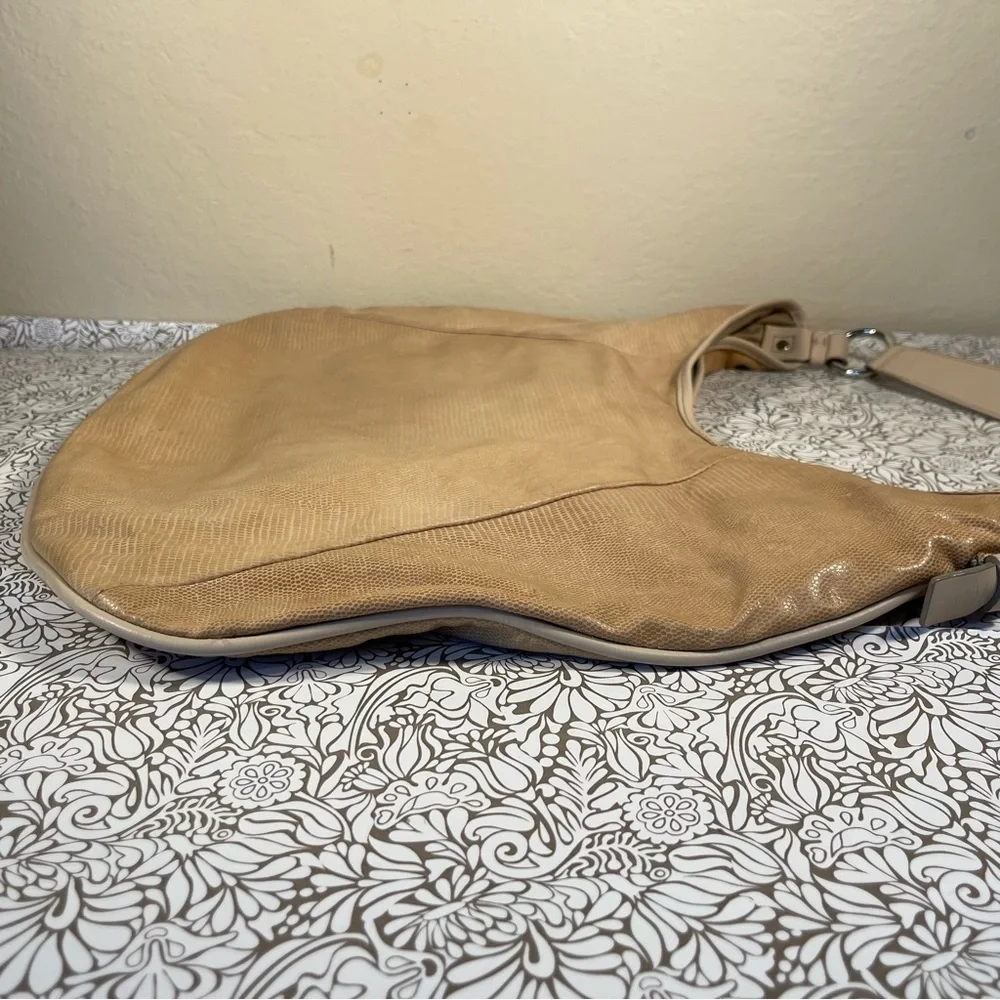 Banana Republic embossed reptile leather Hobo bag